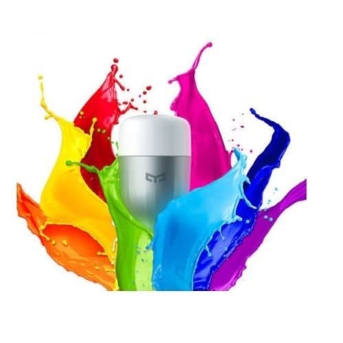 Xiaomi Yeelight Smart Light with WiFi LED Bulb Remote Control Dimmable RGB Colour Changing 220 V, Compatible w/Alexa No Hub Needed