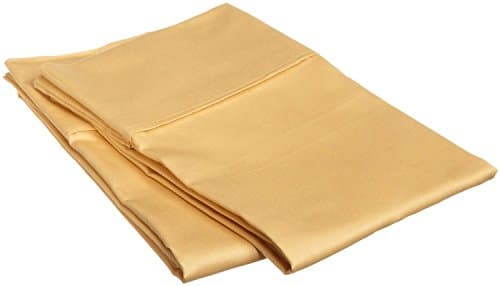 Hotel Quality 2-Pc-Pillow-Cover 800 Thread Count Dust Mite Resistant Solid Pattern 100% Egyptian Cotton (Standard 20" x 26" (50 x 66 cm), Gold)