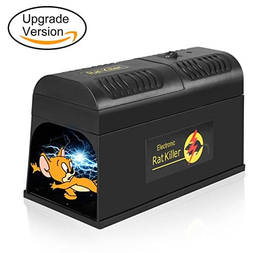 Anzonto Electronic Rat Trap, Electronic Mouse Trap, High Voltage Emitting, Safe Way to Kill Mice & Rats, Small Squirrels and Other Similar Rodent