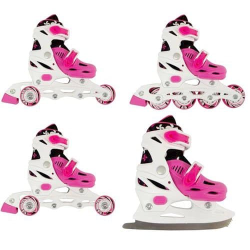 Set 4 in 1 Quad Roller Skates, roller Ice Regulated Enero