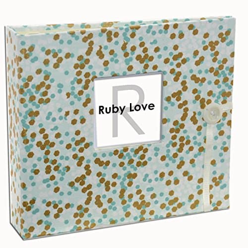 Special Edition (Years 1-5) Ruby Love Mint & Gold Shimmer Baby Memory Book