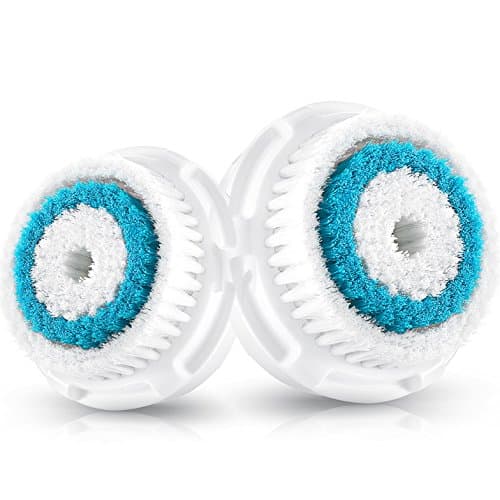 In Radiance Deep Pore Brush Head Replacement Set (2-Pack) Compatible with Mia Mia2 Mia3 Aria Mia Fit Smart Profile and Alpha Fit Facial Cleansing System