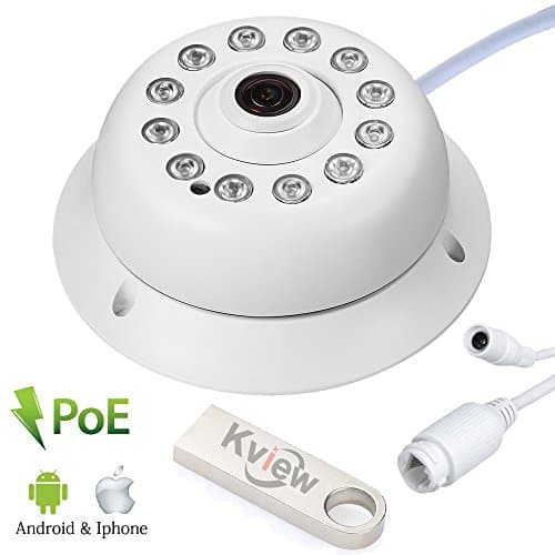 Kview Cctv 1080P POE 2.0MP 360 degree Panoramic CCTV Security IP Network FishEye Indoor CAMERA Smart Phone view