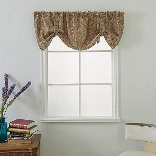 Gaddrt® 1 Panel Window Curtain Valance Curtains Extra Wide and Short Window Treatment Kitchen Living Bathroom Fabric (F)