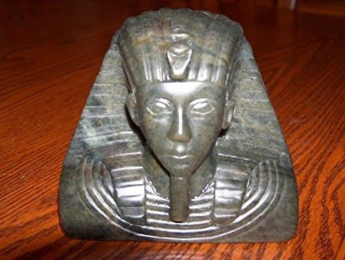 Pharoah Head Soapstone Sculpture
