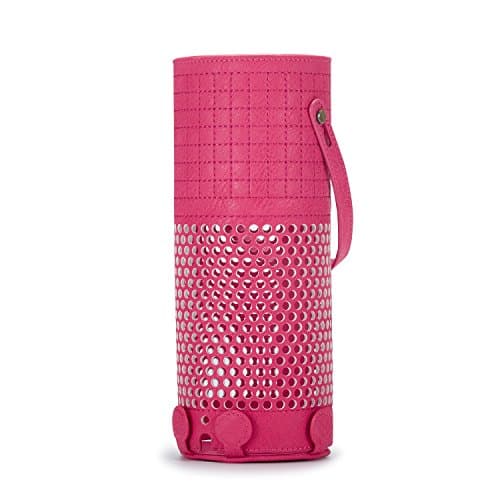 Jeasun Echo Protective Case Cover, Light Weight PU Sheel Shock Proof Stand Station Protective Alexa Cover Sleeve Skins(1st Generation/Plus),Red