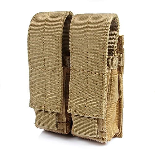 Tactical Pistol Mag Pouch (Double - Tan)
