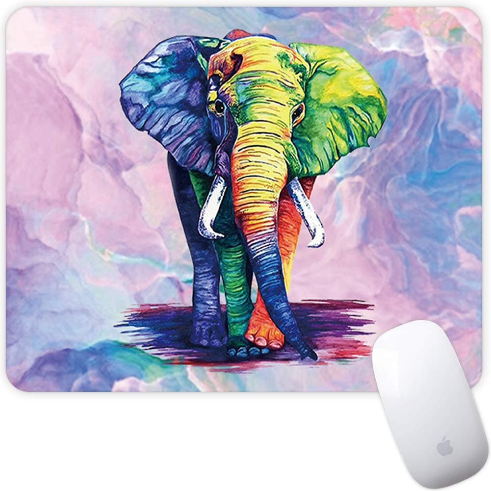 Marphe Mouse Pad Mousepad Non-Slip Rubber Gaming Mouse Pad Rectangle Mouse Pads for Computers Laptop (Elephant)