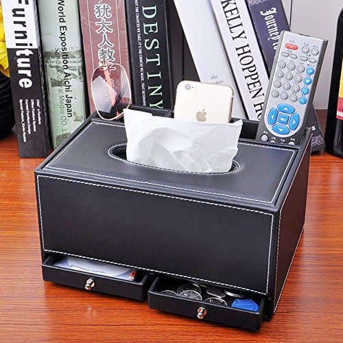 Living room multi-functional tissue box/European creative coffee table TV remote Organizer-D