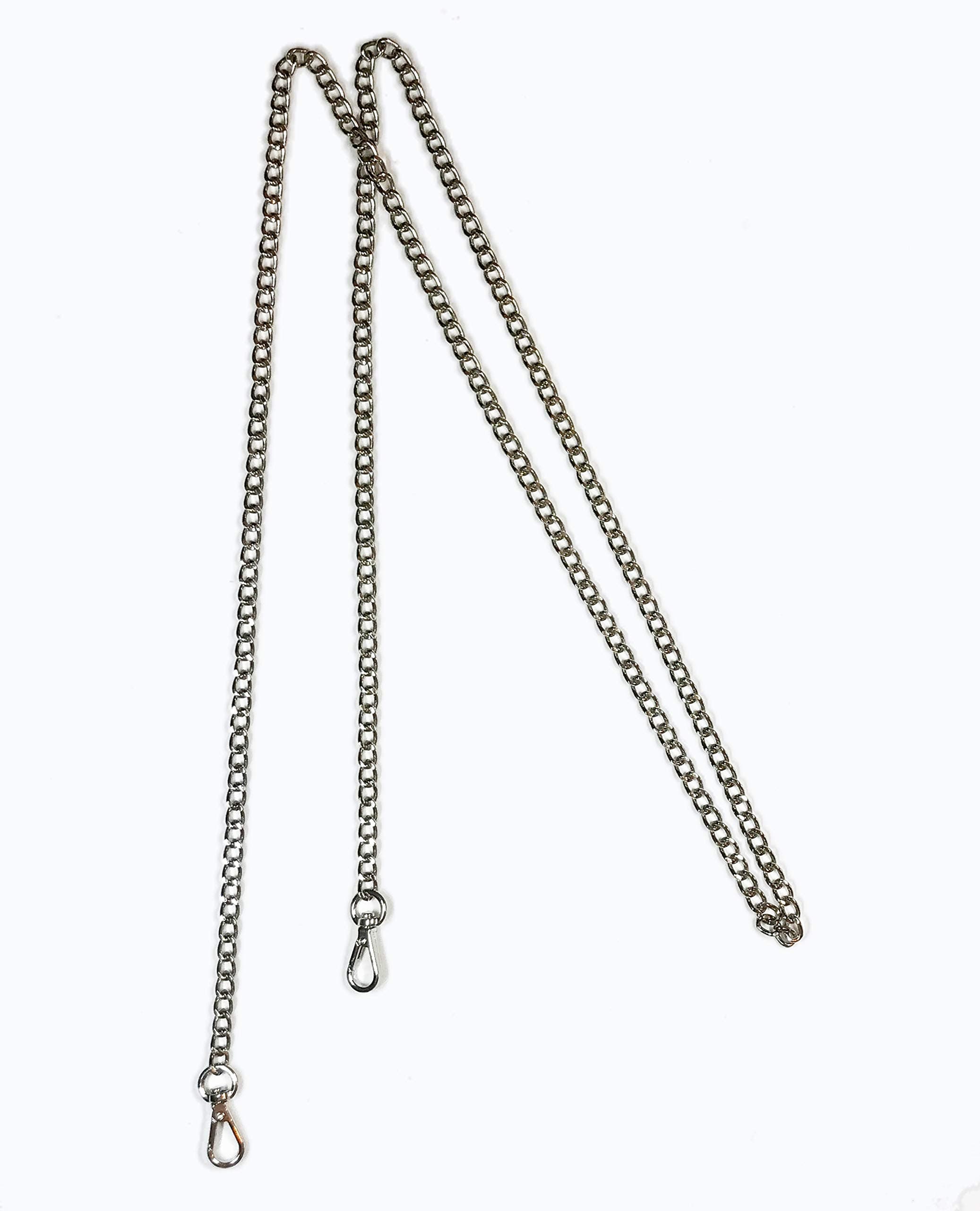 Caseahead Silver-Tone Chain for Cell Phone Case and Purses with Clasp Closure