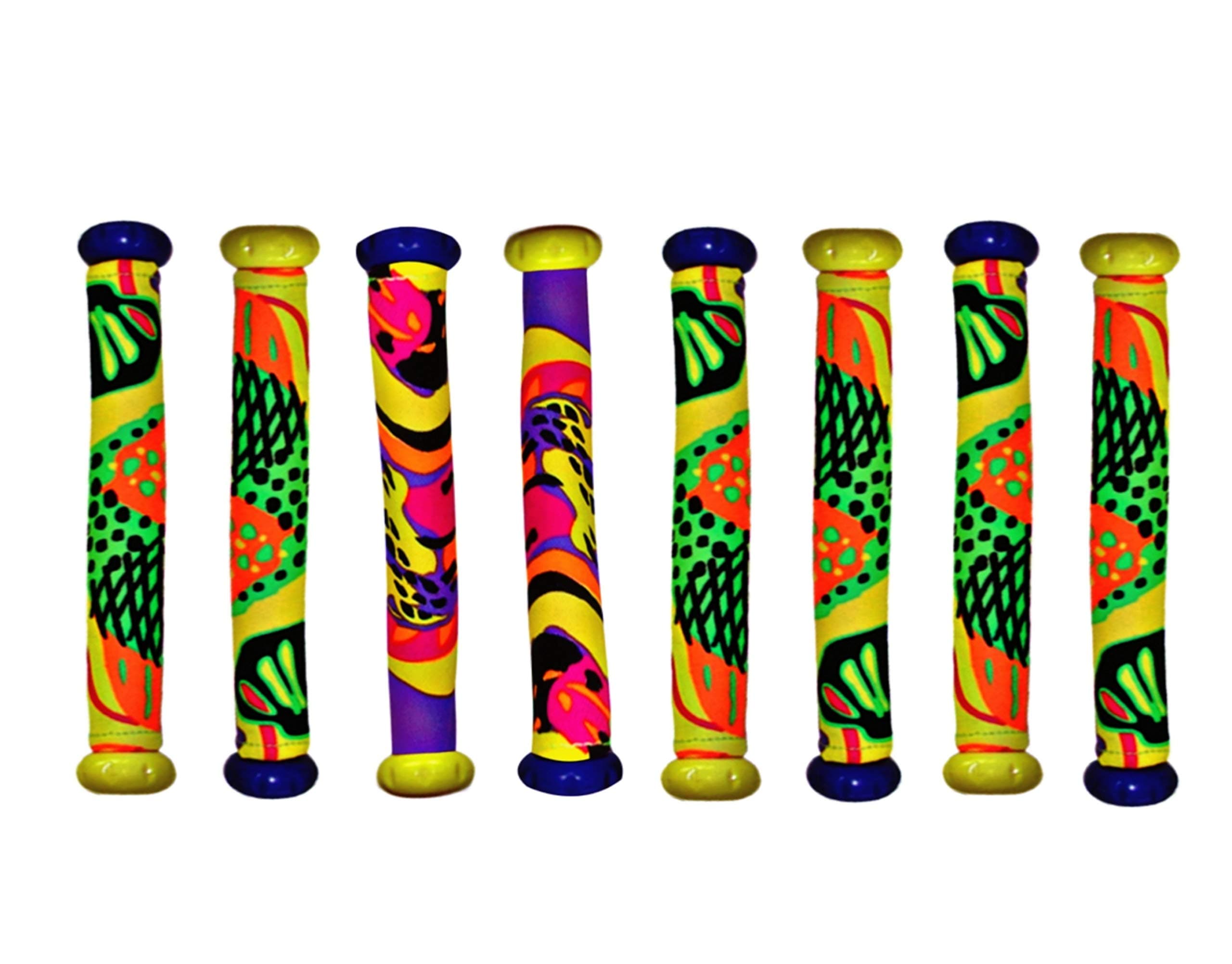 Diving Masters Dive Sticks 8 Pack- Orange Red Blue and Green