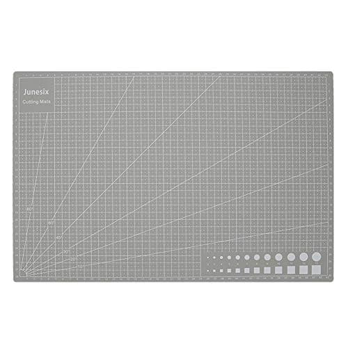 PVC Double Side Self-healing DIY Cutting Board Patchwork Mat Pad (A3 Grey)