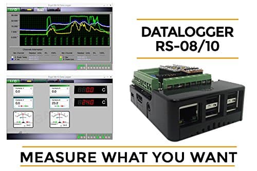 RIGAL rs-08/10 8 Channel Data Logger Datalogger. (8 Channels).