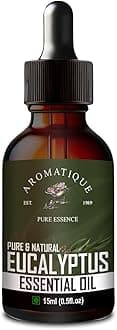 Aromatique Eucalyptus Oil For Cold And Cough.100% Pure & Undiluted Therapeutic Grade (15Ml) Green