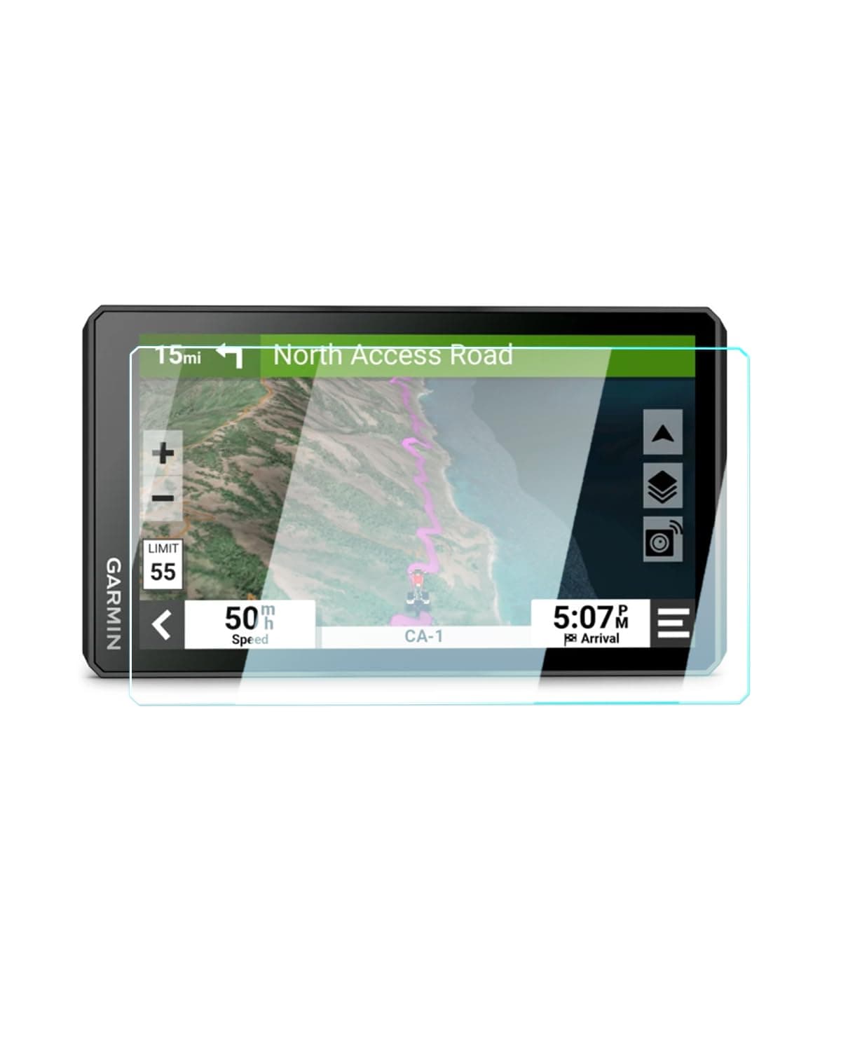 BIXUAN Zauts Mo XT Screen Protector Foils for Zumo XT Motorcycle 5.5In Handheld GPS Navigator Display Touch Screen 9H Hardness Glass Screen Protective Film HD Clear