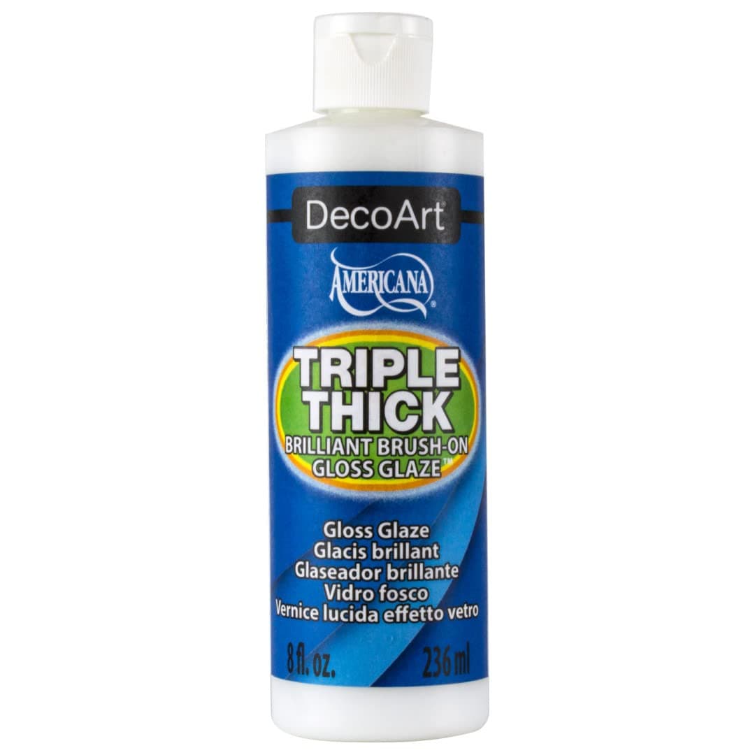 Triple Thick Gloss Glaz, 8 fl oz Bottle,White Blue