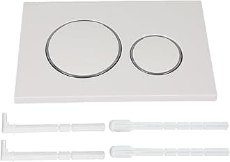 Flush Plate,Dual Flush Toilet Flush System with Flush Lever Fits for Geberit Sigma 20 UP300 & 320 Series Toilet Tlush System Replacement (White)
