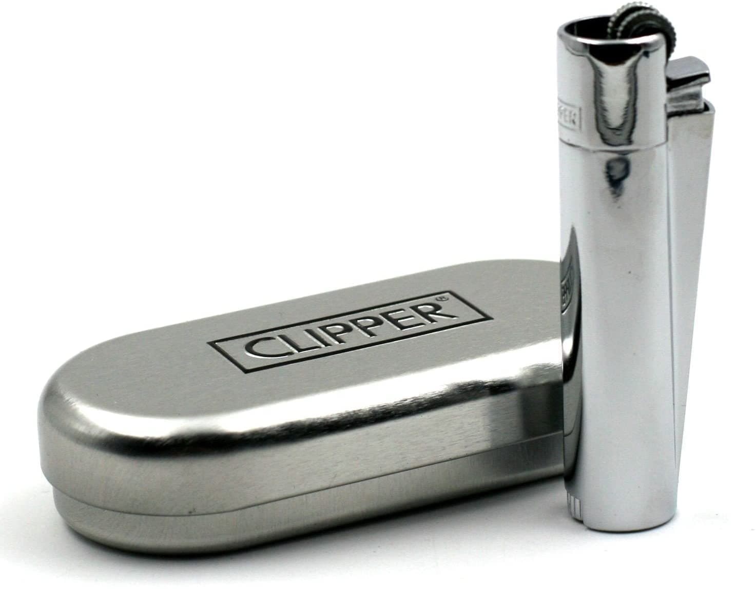 Clipper Full Metal Refillable Lighter with Case
