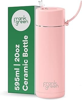 Blushed Ceramic Lined Reusable Bottle with Straw Lid, 1 EA