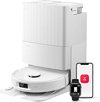 – Qrevo Series Robot Vacuum Cleaner with Mop, 10,000Pa Suction, Upgraded from Qrevo S, Dual Anti-Tangle Brushes, Smart Obstacle Avoidance, Auto Mop Washing&Drying, All-in-One Dock,White(QV 35S)