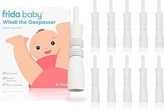 Frida Baby Windi Gas Passer, Baby Gas Relief, Made in USA, 100% Natural, Safe & Effective Instant Relief for Babies & Infants, 10ct
