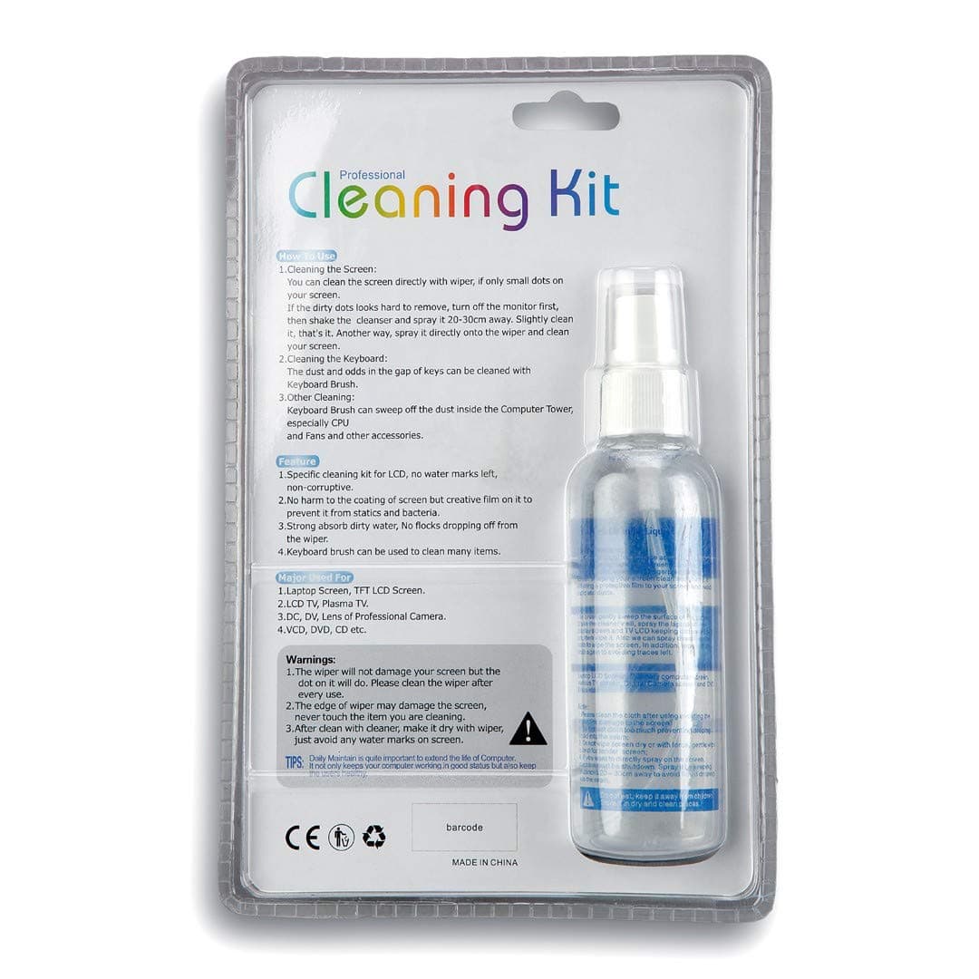 AmScope - Microscope and Camera Lens Cleaning Kit for Lenses, Displays, TV or Computer Screens - CLS-CKI-Kim