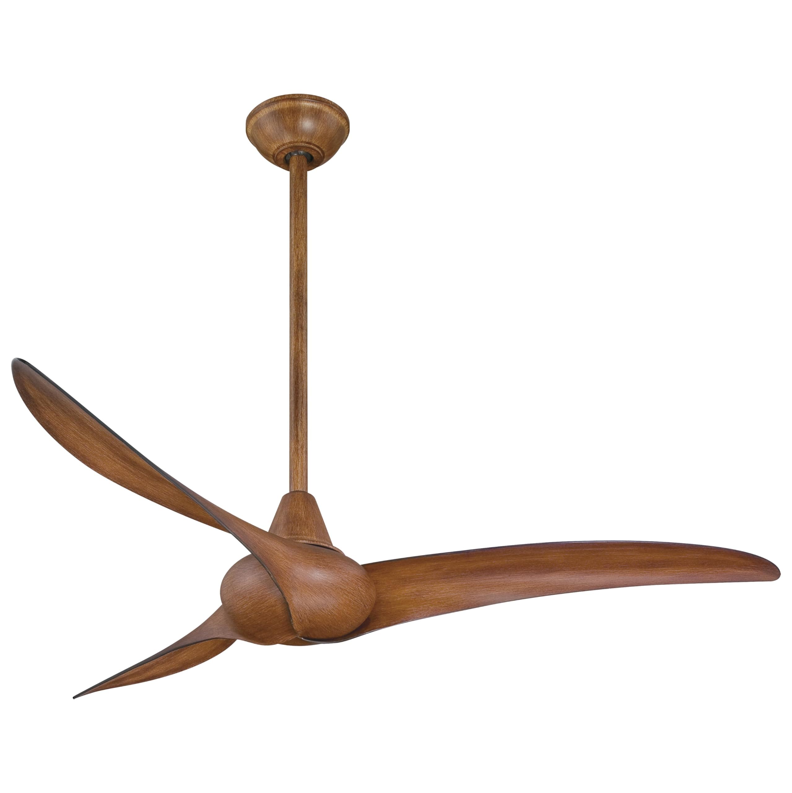 F843-DK, Wave, 52" Ceiling Fan with Remote Control, Distressed Koa