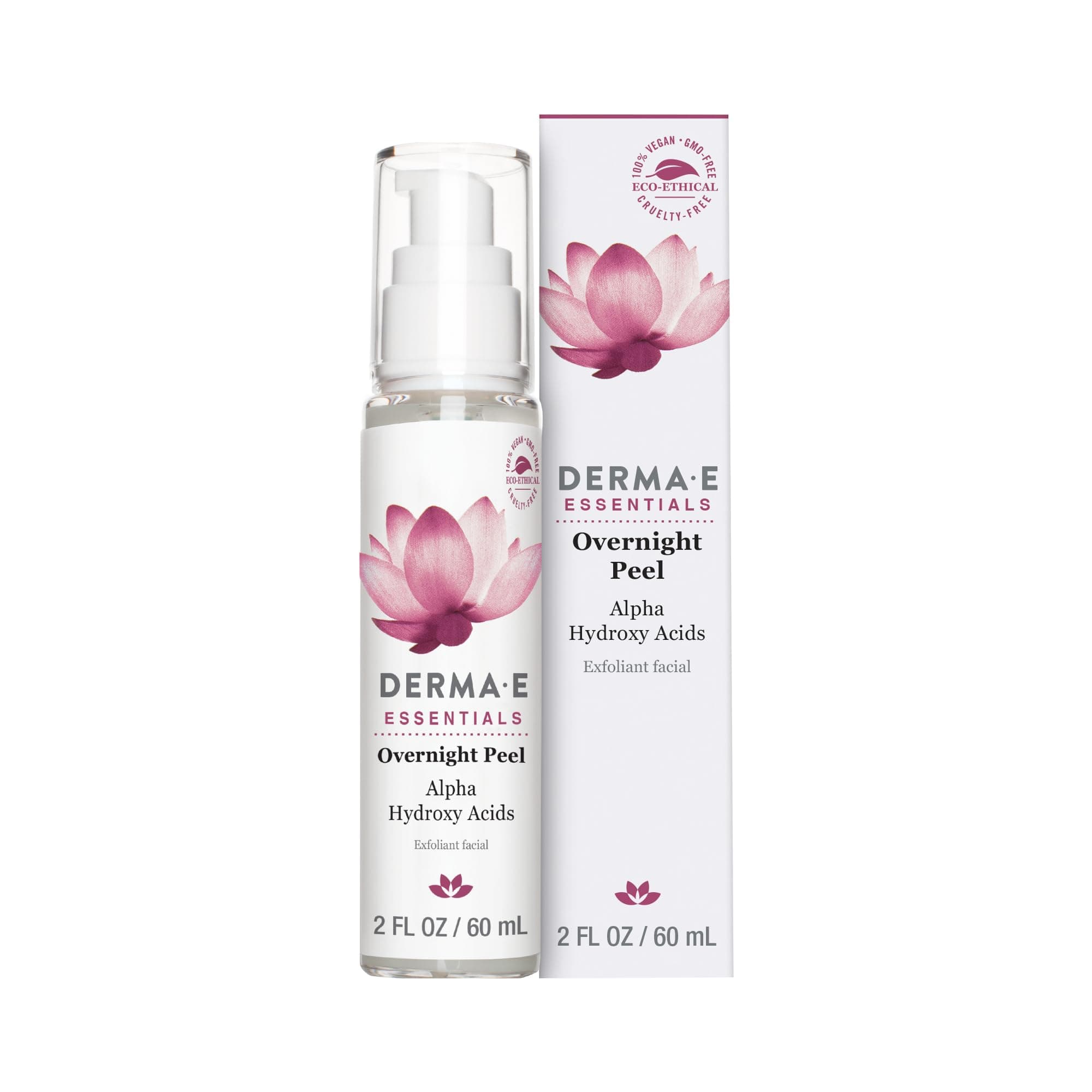 Derma E : Evenly Radiant Overnight Peel With Alpha Hydroxy Acids, 2 Oz