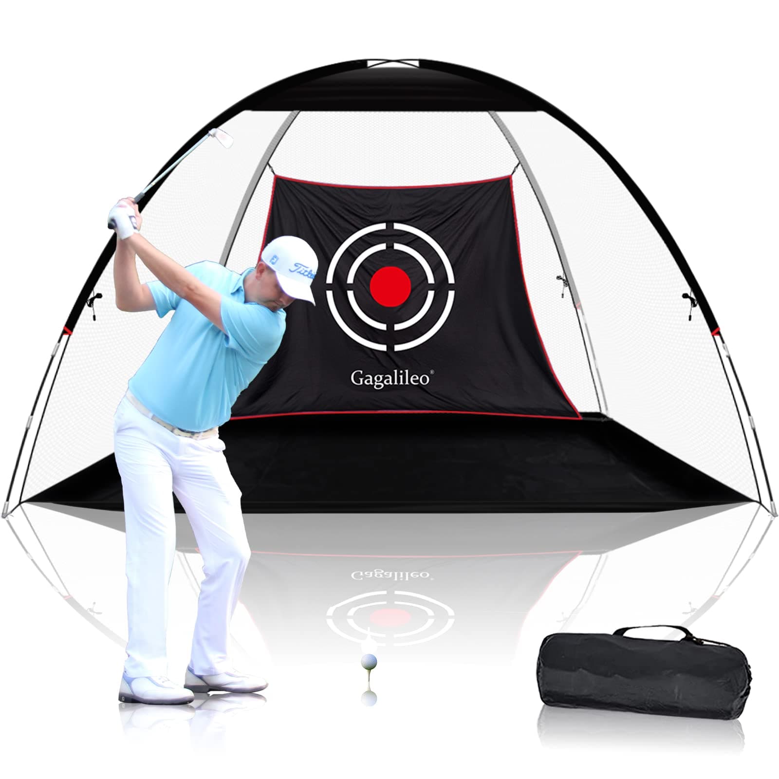 GALILEO Golf Net Golf Hitting Nets Training Aids Practice Nets for Backyard Driving Range Chipping with Target Carry Bag for Indoor Outdoor Sports