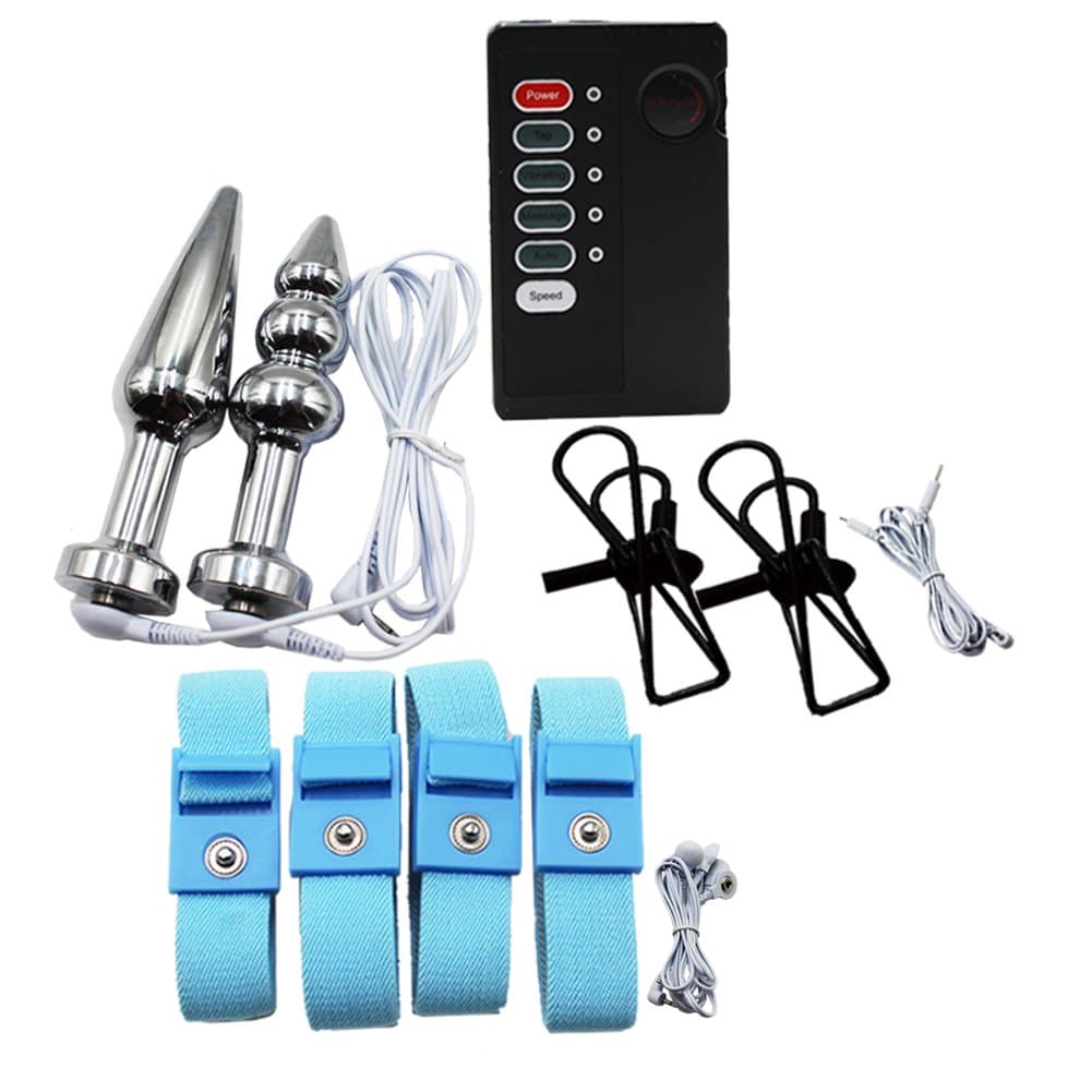 E-stim Kits Electro Stimulator Conductive Stim Loops for Relaxing Foot,Hand, & Nerves