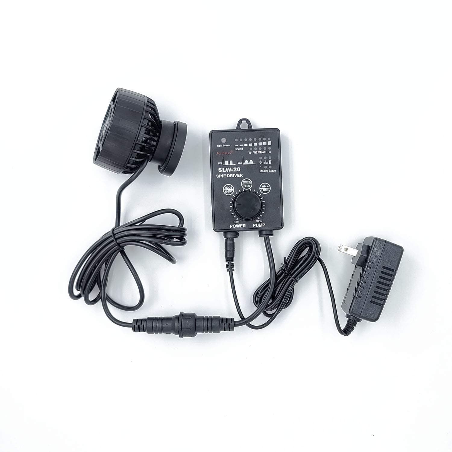 SLW Wave Maker Flow Pump with Controller for Marine Reef Aquarium (SLW-20, 2641 GPH)
