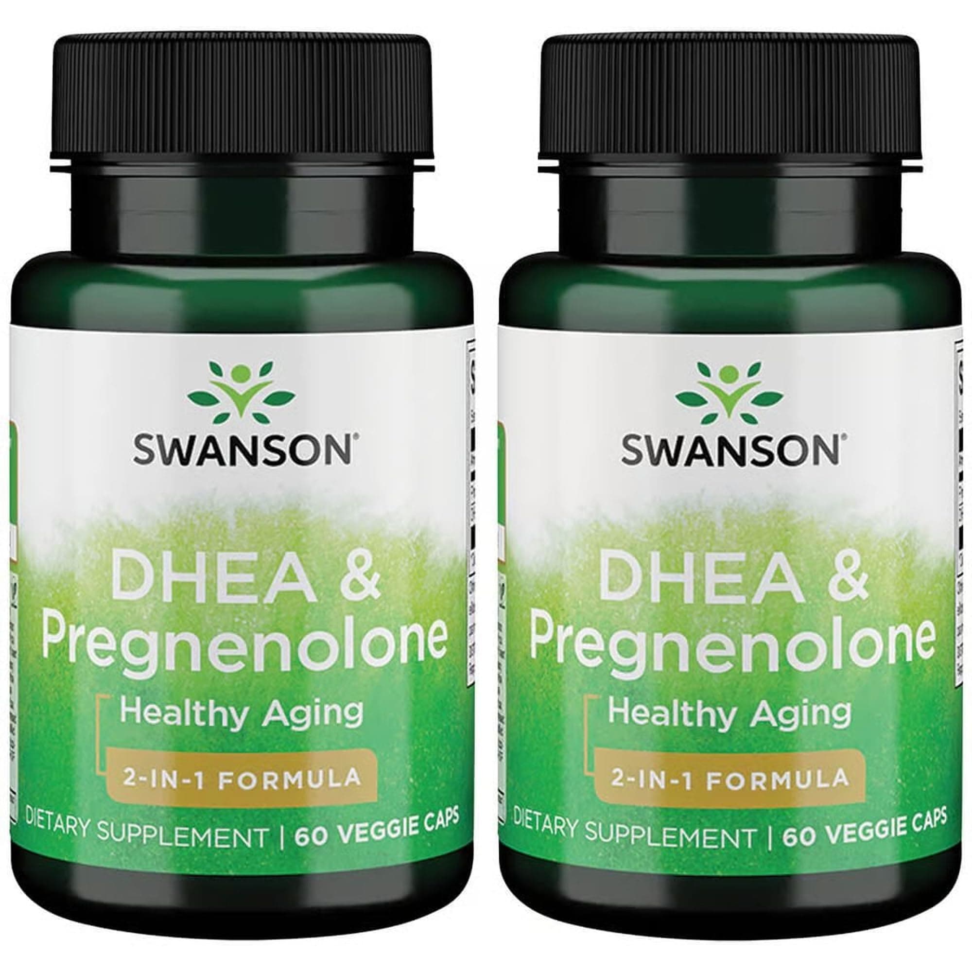 Dhea and Pregnenolone Complex 60 Veg Capsules (2 Pack)