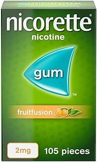 Fruitfusion 2mg Gum (105 Pieces), Discreet Stop Smoking and Stop Vaping Aid, Helps Tackle Cravings and Withdrawal Symptoms, Nicotine Gum with Pleasant Fruit Flavour (Quit Smoking or Vaping)