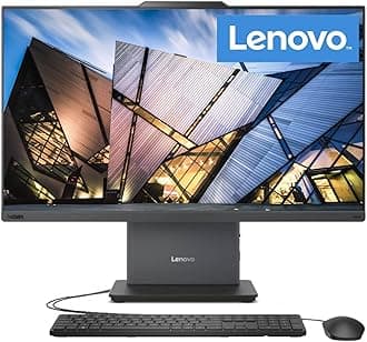 Lenovo ThinkCentre AIO 24" FHD IPS All-in-One Computer, 13th Gen Intel Processor up to 4.4 GHz, 64GB DDR5 RAM, 1TB PCIe SSD, Wi-Fi 6, USB-C, HDMI in&Out, KB&Mouse, Windows 11 Pro