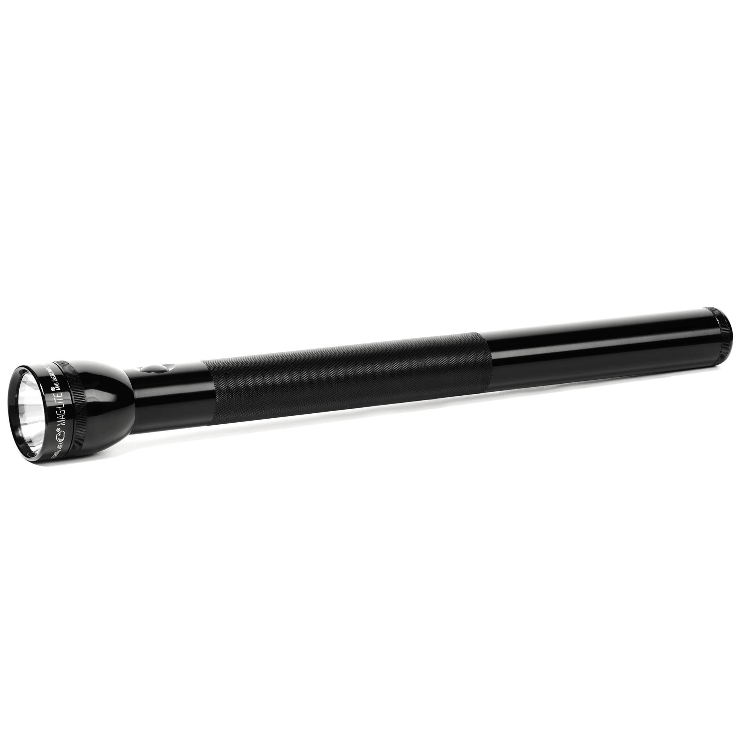 MagLite 6-Cell D Incandescent Flashlight – Water-Resistant, Adjustable Beam, High-Intensity Krypton Bulb – Black