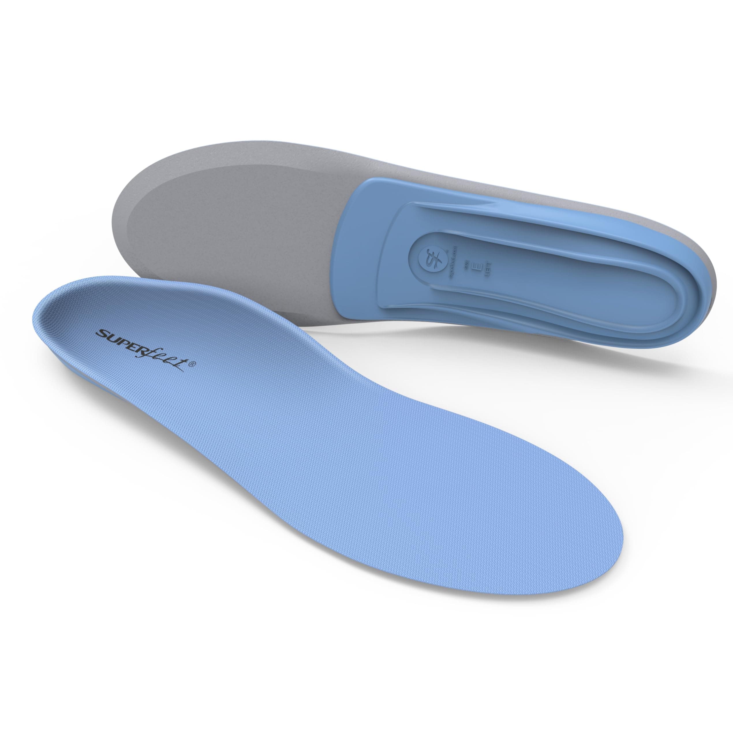 Superfeet All-Purpose Support Medium Arch Insoles (Blue) for Active Lifestyle with Medium Arch Support - Men 11.5-13 / Women 12.5-14