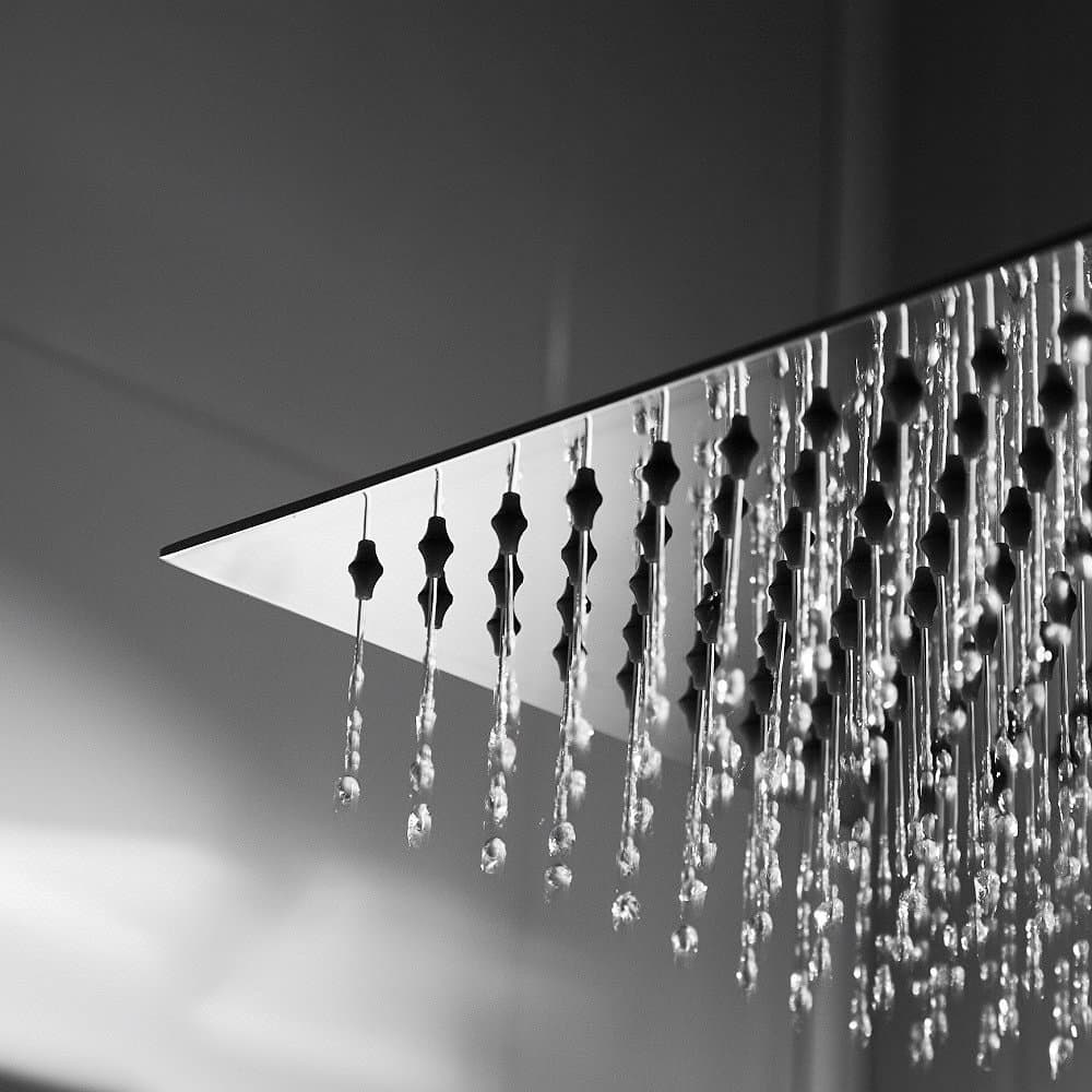 Square Shower Head, silver