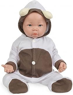 17 inch Lifelike Reborn Silicone Baby Dolls Eyes Open Real Realistic Newborn Baby Dolls with Gift Box - Girl