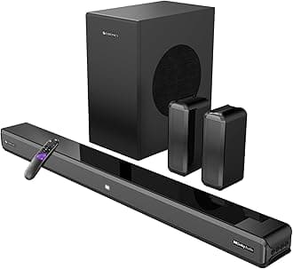 Juke BAR 9510WS PRO Dolby 5.1 Soundbar, Dolby Audio, 600 Watts, Wireless (Dual Rear Satellites & 6.5" Subwoofer), Triple Driver Soundbar, Bluetooth v5.1 | HDMI (ARC) | Optical | USB | AUX