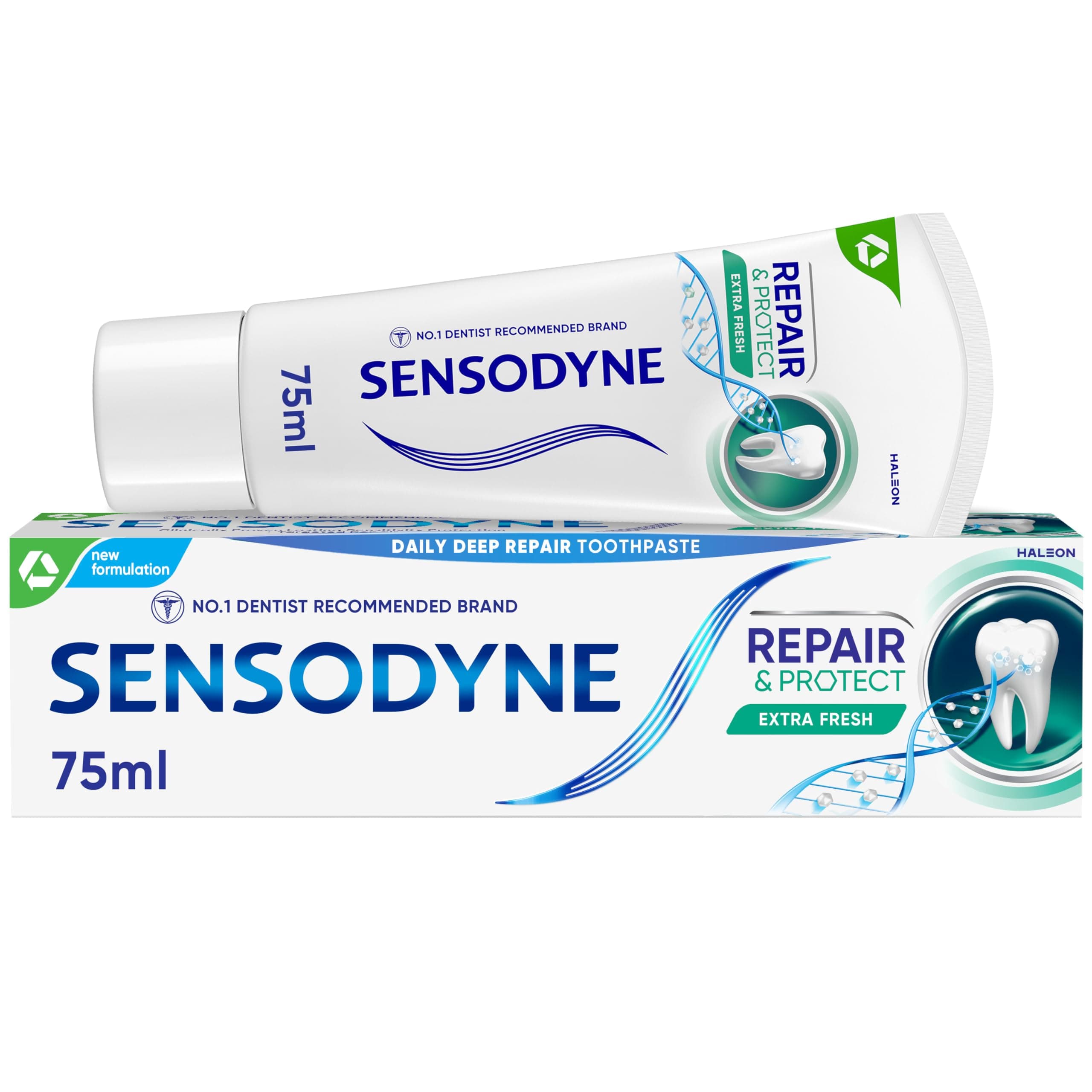 Sensodyne Toothpaste Repair and Protect, Sensitive Toothpaste for Sensitive Teeth, Extra Fresh, 75ml