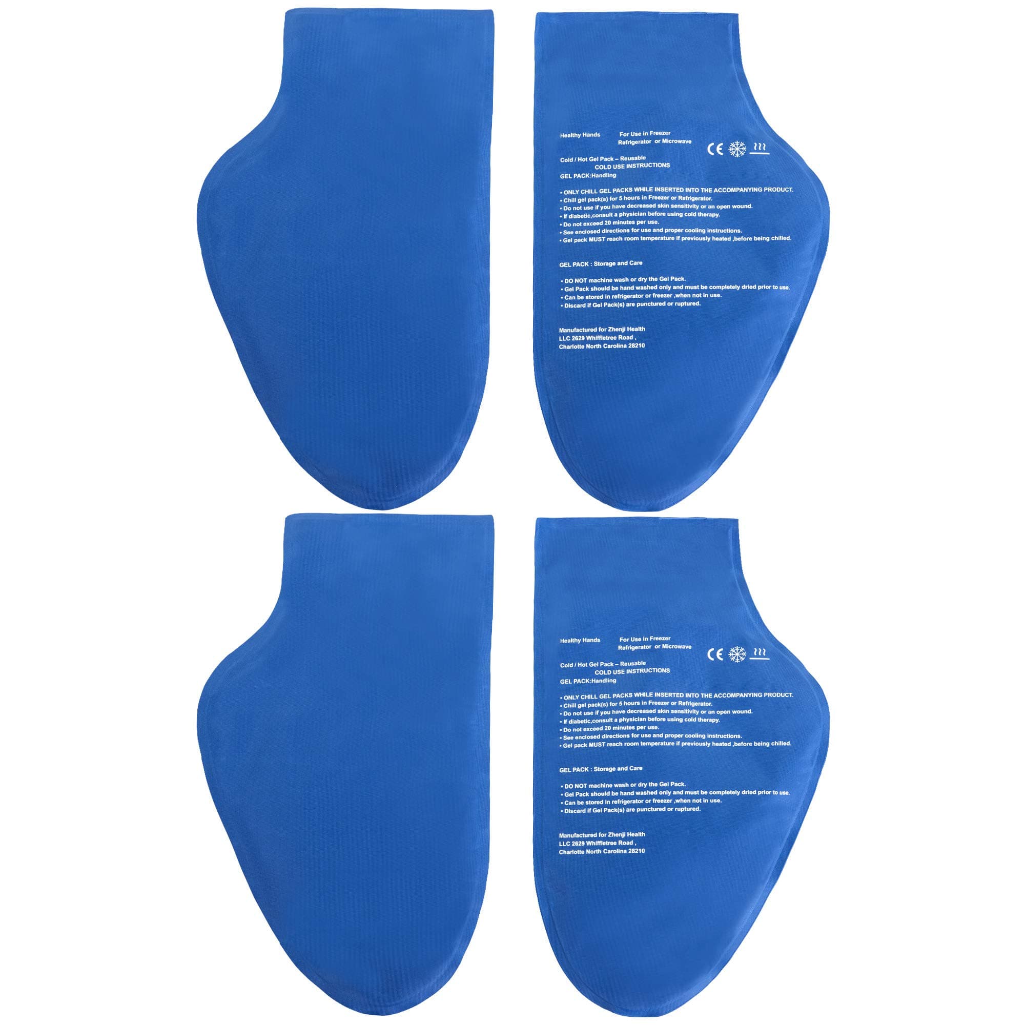 Hand Ice Pack Wrap – Cold Therapy for Hands - Ice Gloves for Chemo, Neuropathy, Arthritis, Injuries and Working Hands – Includes 4 Large Flexible Gel Ice Packs