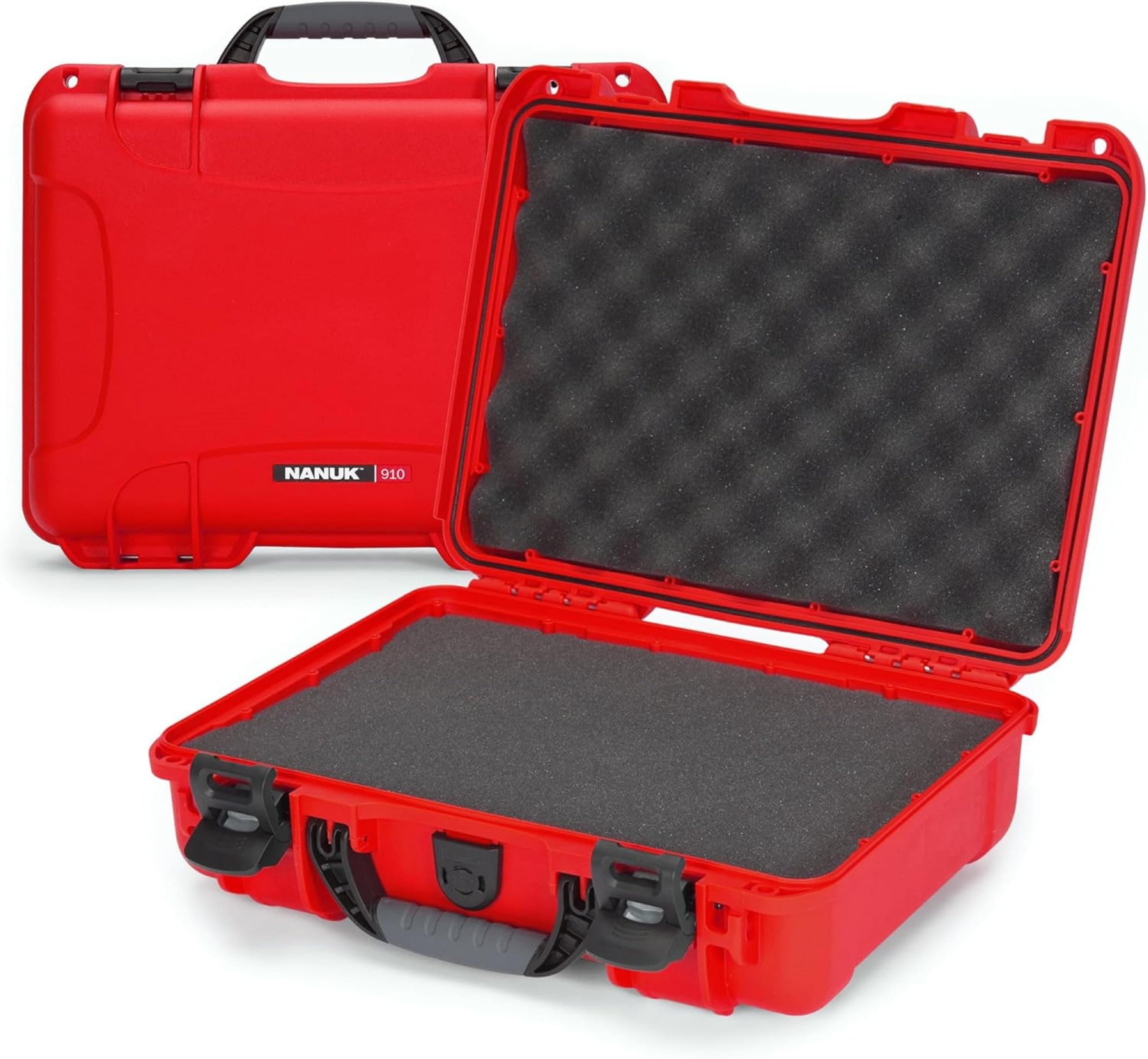 Nanuk 910 Waterproof Hard Case with Foam Insert - Red (910-1009)