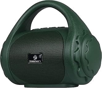 ZEB-COUNTY 3W Wireless Bluetooth Portable Speaker With Supporting Carry Handle, USB, SD Card, AUX, FM & Call Function. (Green)