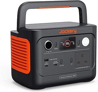 Explorer 240 v2 Portable Power Station 2024 New Version, 256Wh LiFePO4 Battery with 300W AC/100W USB-C Output, 1Hr Fast Charging, Versatile Scenarios-Outdoor/Camping/Fishing/Picnics