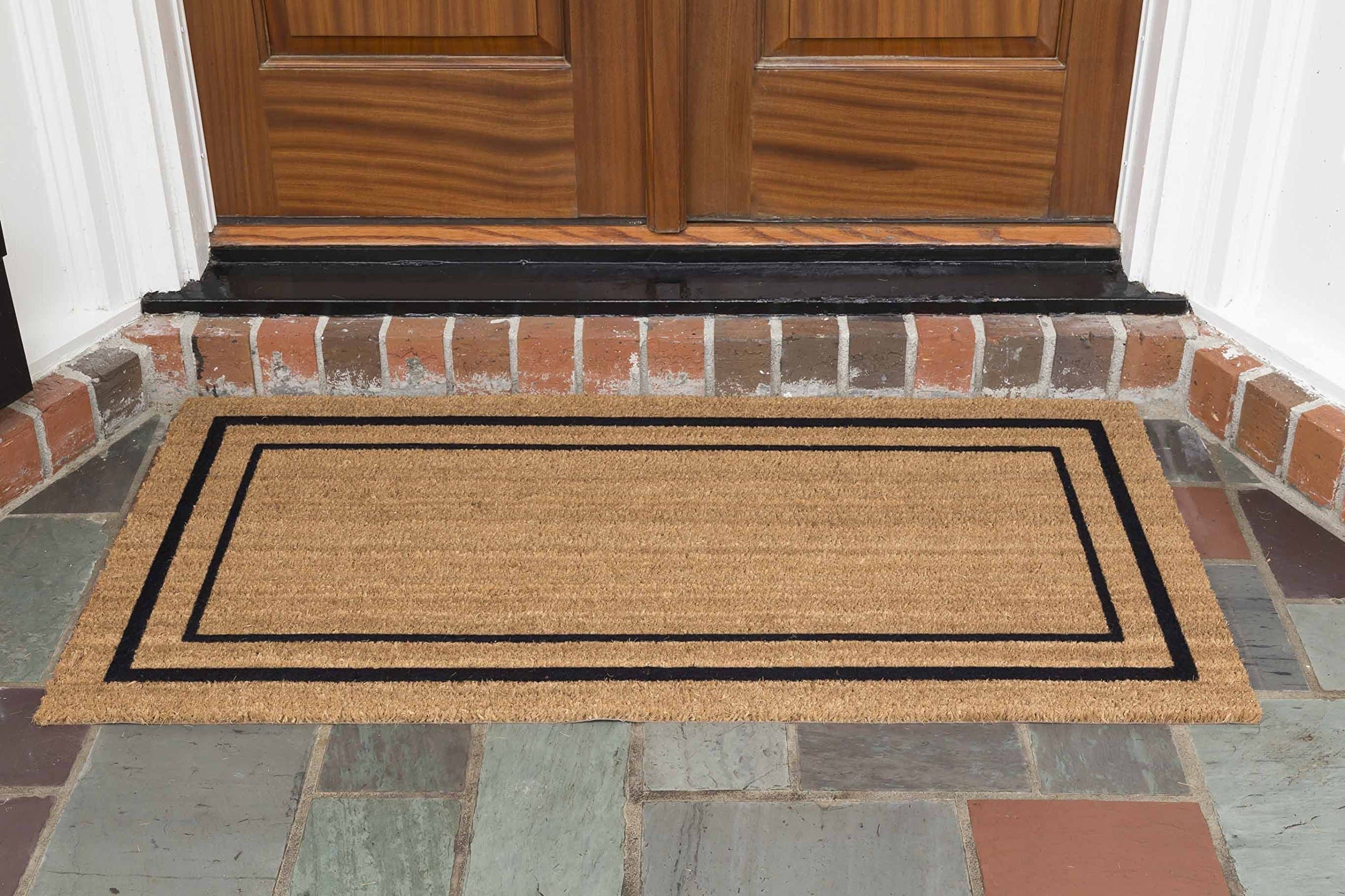 24" X 48" 'Classic Border' Coir Double Door Mat, Medium/Large